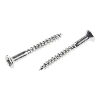 RS PRO Pozidriv Countersunk Stainless Steel Wood Screw, Plain Finish, Metric Thread, 30 mm Length 483-3129