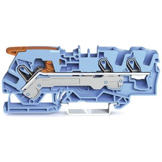 WAGO TOPJOB S, 2106 Series Feed Through Terminal Block Blue, 6mm² Cable CSA, 1-Level, 41A, 800V, Cage Clamp 2106-1304