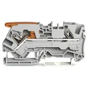 WAGO TOPJOB S, 2106 Series Feed Through Terminal Block Grey 6mm² 1-Level Cage Clamp IECEx/ATEX 2106-1201