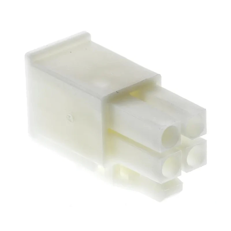 TE Connectivity Mini-Universal MATE-N-LOK Male Connector Housing 4 Way 2 Row Straight 4.14 mm Pitch 172167-1