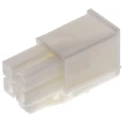 TE Connectivity Mini-Universal MATE-N-LOK Male Connector Housing 4 Way 2 Row Straight 4.14 mm Pitch 172167-1