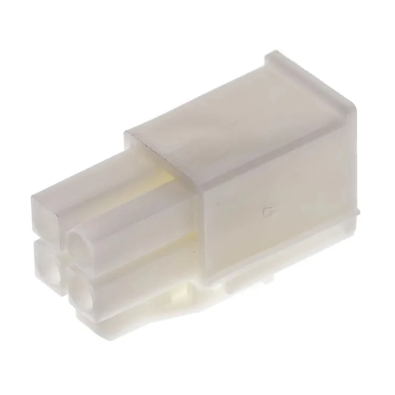 TE Connectivity Mini-Universal MATE-N-LOK Male Connector Housing 4 Way 2 Row Straight 4.14 mm Pitch 172167-1