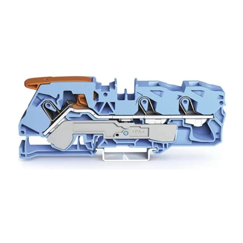 WAGO TOPJOB S 2116 Series Feed Through Terminal Block Blue 16mm² 1-Level Cage Clamp IECEx/ATEX 2116-1304