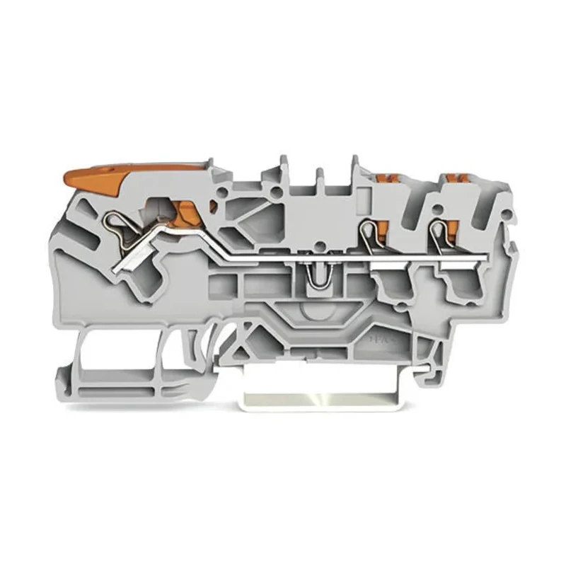 WAGO TOPJOB S 2102 Series Feed Through Terminal Block Grey 2.5mm² 1-Level Cage Clamp IECEx/ATEX 2102-5301