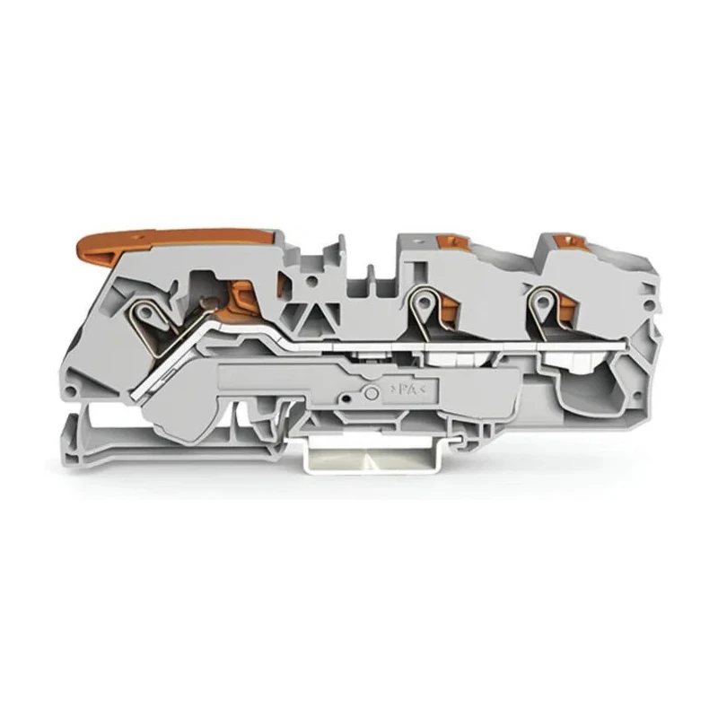 WAGO TOPJOB S 2116 Series Feed Through Terminal Block Grey 16mm² 1-Level Cage Clamp IECEx/ATEX 2116-5301