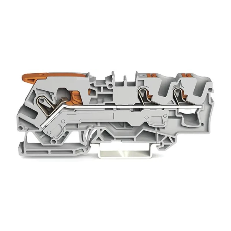WAGO TOPJOB S 2106 Series 6mm² 1-Level Grey Feed Through Terminal Block 2106-5301