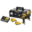 DeWALT 12V Cordless Power Tool Kit Brushless Motor 2x3Ah Batteries Type G - British 3-Pin DCK2110L2T-GB