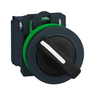 Schneider Electric Selector Switch SPST 2 Positions 30 mm Cutout Diameter IP67 XB5FD21