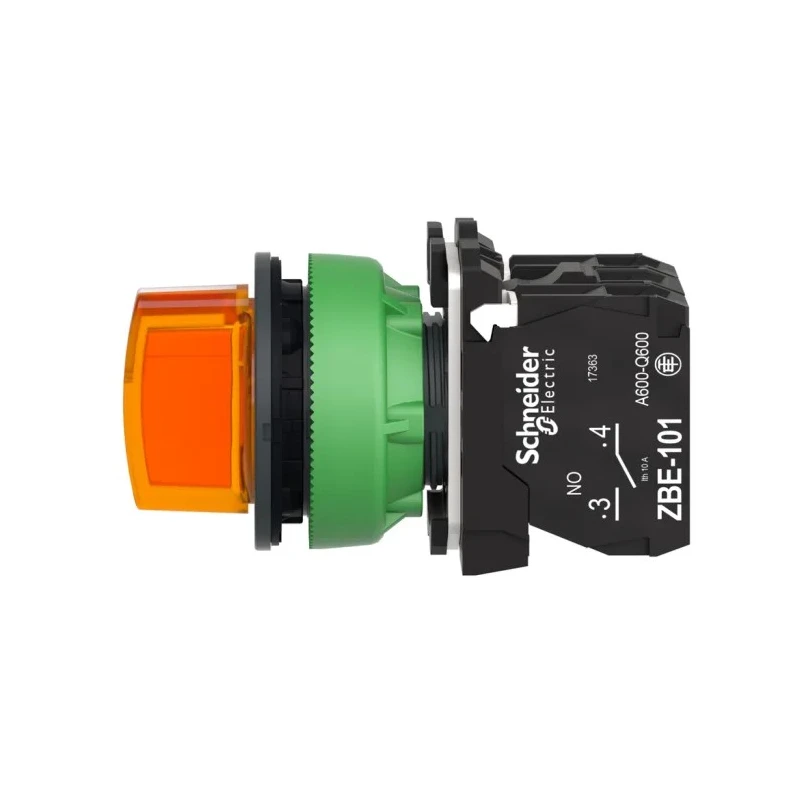 Schneider Electric Illuminated Selector Switch SPDT 3 Positions 30 mm Cutout Diameter IP67 XB5FK135M5