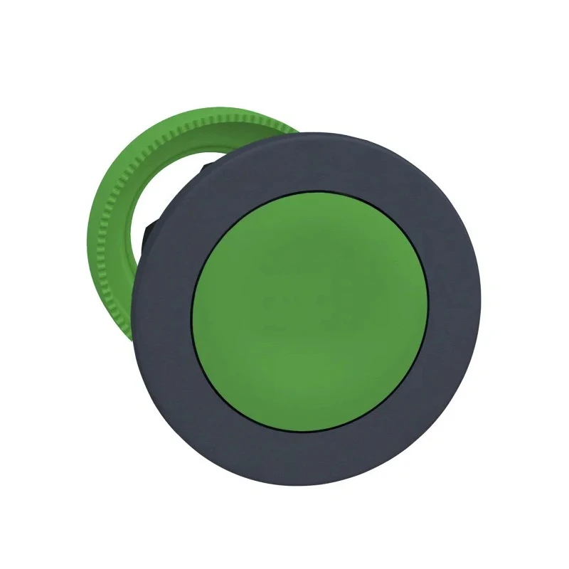 Schneider Electric Harmony Series Green Maintained Push Button Head 30 mm Cutout Plastic IP66 IP67 IP69K ZB5FH03