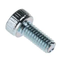 RS PRO Bright Zinc Plated Steel Hex Socket Cap Screw, Hex Socket Drive, M2.5 Thread x 6 mm Length 483-8124