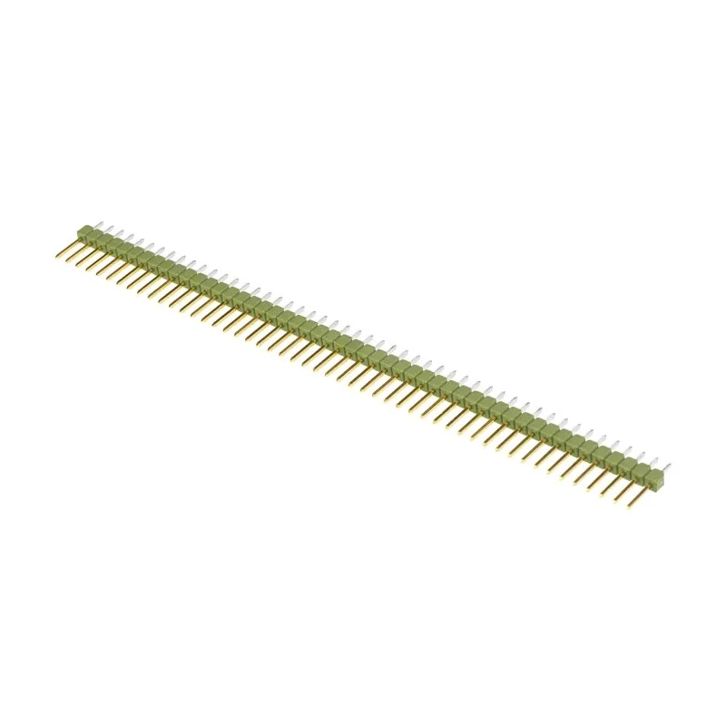 TE Connectivity AMPMODU MOD II Series Straight Through Hole Pin Header, 50 Contacts, 2.54 mm Pitch, 1 Row 5-826629-0