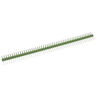 TE Connectivity AMPMODU MOD II Series Right Angle Through Hole Pin Header, 50 Contacts, 2.54 mm Pitch, 1 Row 5-826947-0