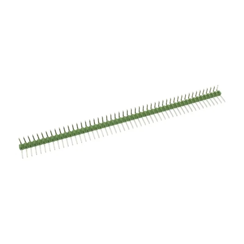 TE Connectivity AMPMODU MOD II Series Right Angle Through Hole Pin Header, 50 Contacts, 2.54 mm Pitch, 1 Row 5-826947-0