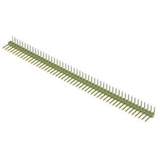 TE Connectivity AMPMODU MOD II Series Right Angle Through Hole Pin Header 50 Contacts 2.54mm Pitch 3A 750V 5-826631-0