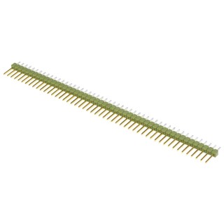 TE Connectivity AMPMODU MOD II Series Straight Through Hole Pin Header, 50 Contact(s), 2.54 mm Pitch, 1 Row 5-826629-0