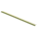 TE Connectivity AMPMODU MOD II Series Straight Through Hole Pin Header, 50 Contact(s), 2.54 mm Pitch, 1 Row 5-826629-0