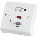 Timeguard 13A Switched Fused Spur with Dual Flag RCD Technology, 230V AC, Passive RCD BS1363-4 BS7288:2016 