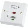 Timeguard 13A Switched Fused Spur with Dual Flag RCD Technology, 230V AC, Passive RCD BS1363-4 BS7288:2016