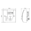 Timeguard 13A Switched Fused Spur with Dual Flag RCD Technology, 230V AC, Passive RCD BS1363-4 BS7288:2016 