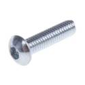RS PRO Bright Zinc Steel Hex Socket Button Screw, M3 x 12 mm 483-9565