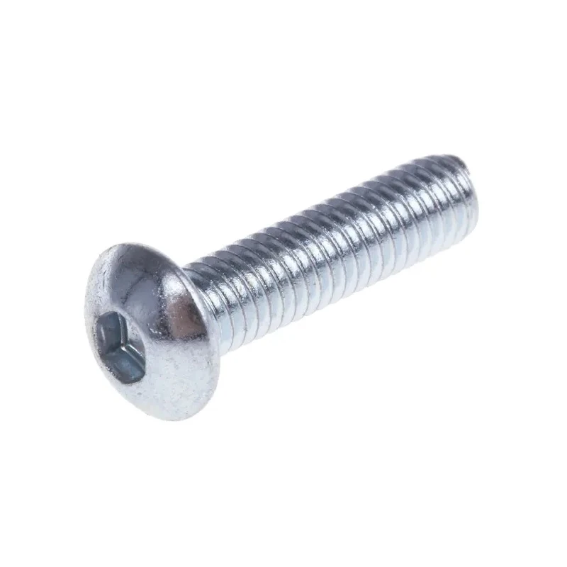 RS PRO Bright Zinc Steel Hex Socket Button Screw, M3 x 12 mm 483-9565
