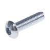 RS PRO Bright Zinc Steel Hex Socket Button Screw, M3 x 12 mm 483-9565