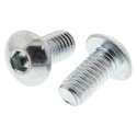 RS PRO Bright Zinc Steel Hex Socket Button Screw M4 x 8 mm 483-9571