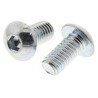 RS PRO Bright Zinc Steel Hex Socket Button Screw M4 x 8 mm 483-9571