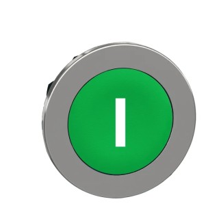 Schneider Electric Harmony Series Green Momentary Push Button Head, 30mm Cutout, Metal, IP69K, IP66, IP67 ZB4FA331