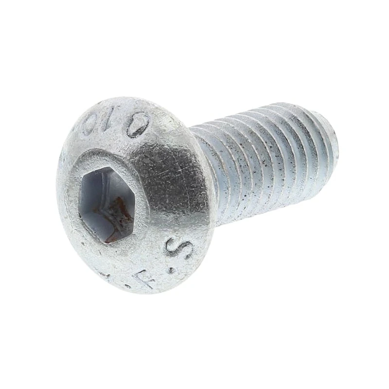 RS PRO Bright Zinc Steel Hex Socket Button Screw M5 x 12 mm 483-9622