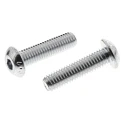 RS PRO Bright Zinc Steel Hex Socket Button Screw M5 x 20 mm 483-9644