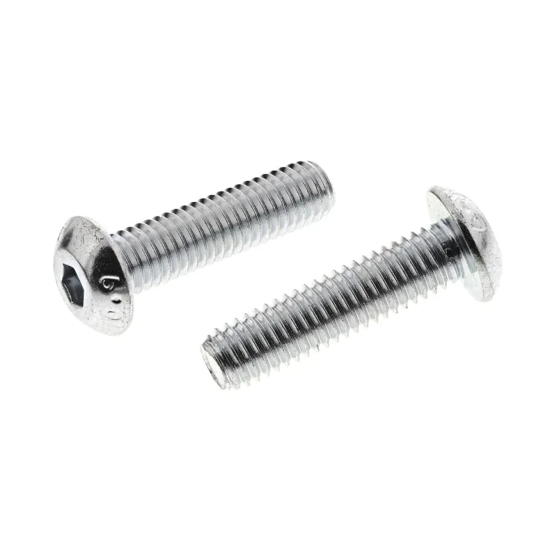 RS PRO Bright Zinc Steel Hex Socket Button Screw M5 x 20 mm 483-9644
