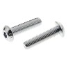 RS PRO Bright Zinc Steel Hex Socket Button Screw M5 x 20 mm 483-9644