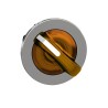 Schneider Electric ZB4 Series 2 Position Illuminated Selector Switch Head 30 mm Cutout Orange Handle IP66 IP69 IP67 ZB4FK1253