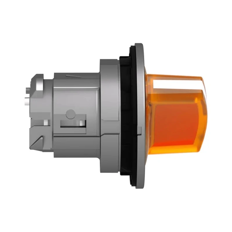 Schneider Electric ZB4 Series 2 Position Illuminated Selector Switch Head 30 mm Cutout Orange Handle IP66 IP69 IP67 ZB4FK1253
