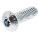 RS PRO Bright Zinc Steel Hex Socket Button Screw M5 x 16 mm 483-9638