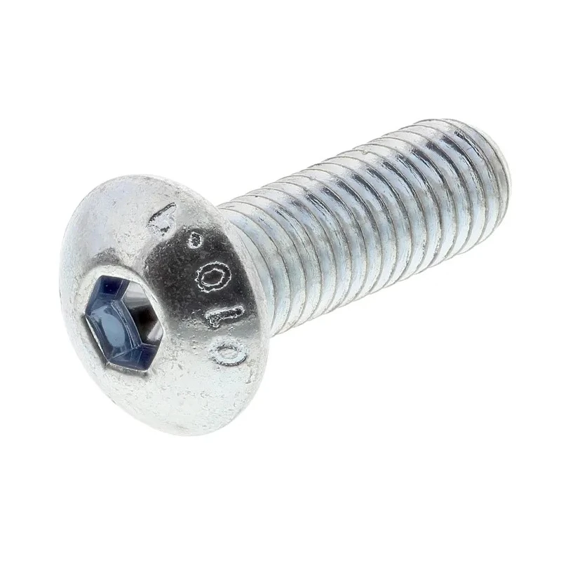 RS PRO Bright Zinc Steel Hex Socket Button Screw M5 x 16 mm 483-9638