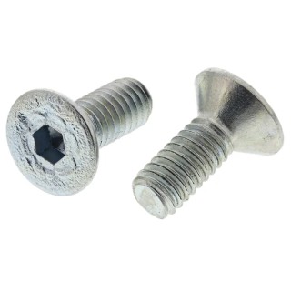 RS PRO Bright Zinc Plated Steel Hex Socket Countersunk Screw M4 x 10 mm 483-9795