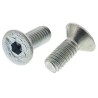 RS PRO Bright Zinc Plated Steel Hex Socket Countersunk Screw M4 x 10 mm 483-9795