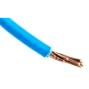 RS PRO 6491B Series Blue Hook Up Wire 7 x 1.7 mm Core Strands 100 m Thermoplastic Polyolefin 450/750V 90°C 185-3959