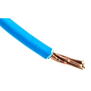 RS PRO 6491B Series Blue Hook Up Wire 7 x 1.7 mm Core Strands 100 m Thermoplastic Polyolefin 450/750V 90°C 185-3959
