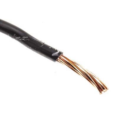RS PRO 6491B Series Black Hook Up Wire 7x1.7 mm Core Strands, 100 m Length, Thermoplastic Polyolefin Jacket 185-3964