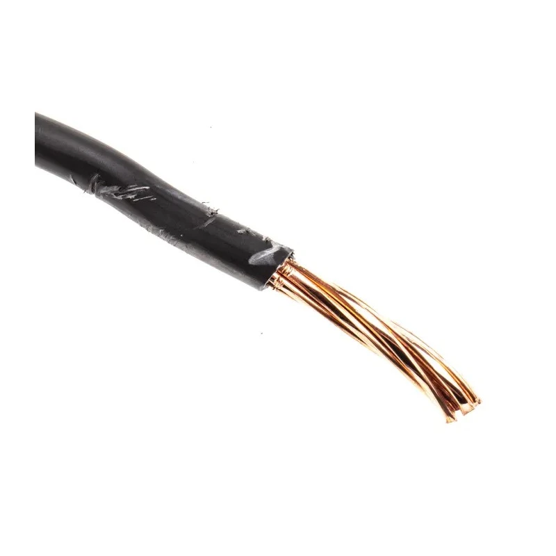 RS PRO 6491B Series Black Hook Up Wire 7x1.7 mm Core Strands, 100 m Length, Thermoplastic Polyolefin Jacket 185-3964
