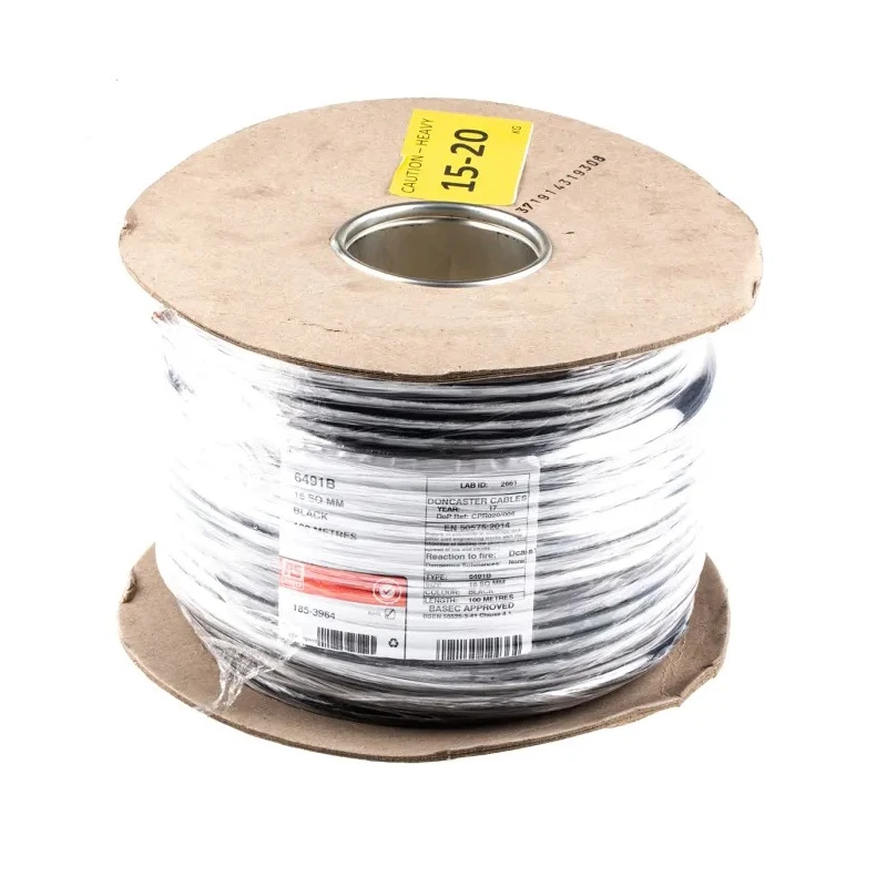 RS PRO 6491B Series Black Hook Up Wire 7x1.7 mm Core Strands, 100 m Length, Thermoplastic Polyolefin Jacket 185-3964