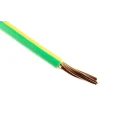 RS PRO 6491B Series Green, Yellow Hook Up Wire, 7/2.14 mm Core Strands, 50 m Length, Thermoplastic Polyolefin 185-3967