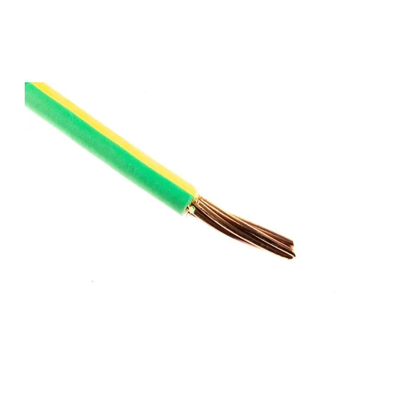 RS PRO 6491B Series Green, Yellow Hook Up Wire, 7/2.14 mm Core Strands, 50 m Length, Thermoplastic Polyolefin 185-3967