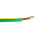 RS PRO 6491B Series Green, Yellow Hook Up Wire, 7/2.14 mm Core Strands, 50 m Length, Thermoplastic Polyolefin 185-3967