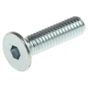 RS PRO Bright Zinc Plated Steel Hex Socket Countersunk Screw M4 x 16 mm 483-9818