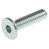 RS PRO Bright Zinc Plated Steel Hex Socket Countersunk Screw M4 x 16 mm 483-9818